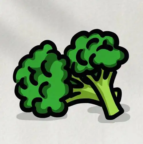 西兰花06的简笔画教程