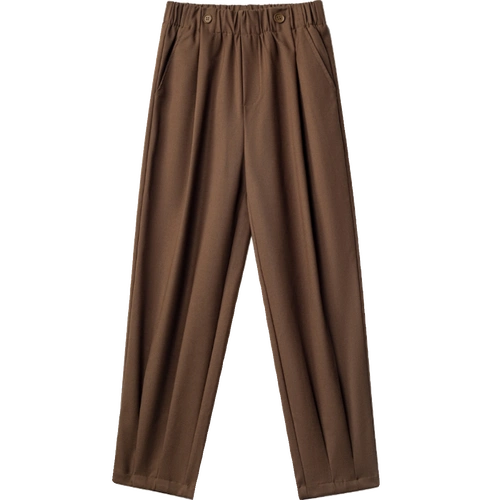 新款子哈伦裤韩版高腰显瘦休闲九分裤女春季百搭宽松萝卜老爹裤