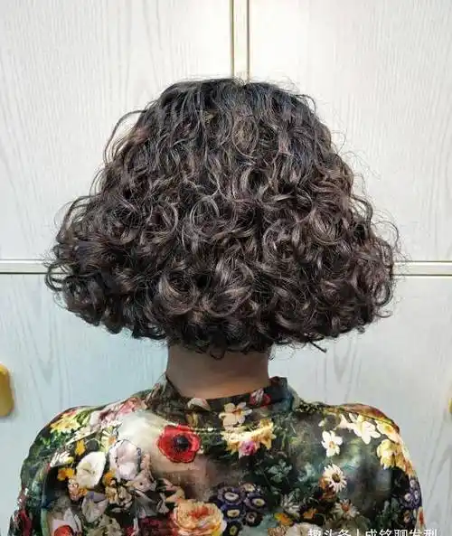 试试棕色小卷发,时髦又养眼_发型_老年人_效果