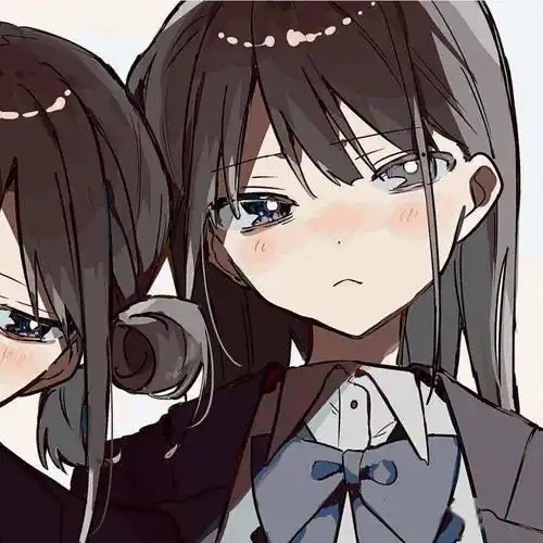 闺蜜动漫头像一天很短开心了就笑不开心就过一会儿再笑