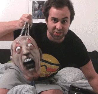 兄弟gif面具gif吓人gif恶作剧gif