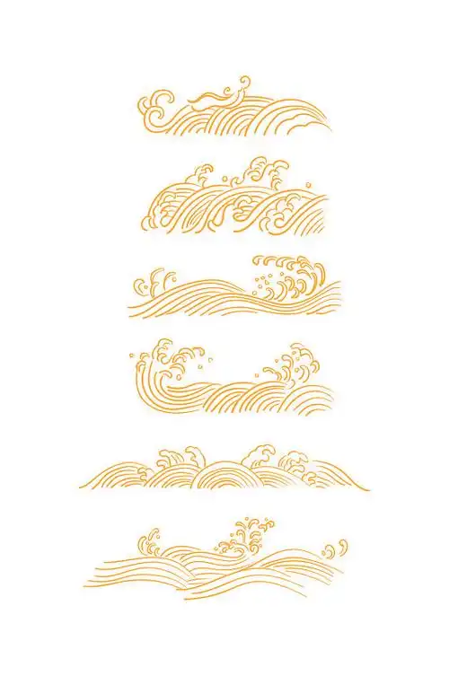 浪花线条图片-浪花线条素材下载-众图网