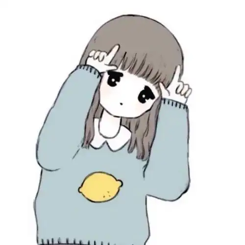 动漫小清新女生头像柠檬