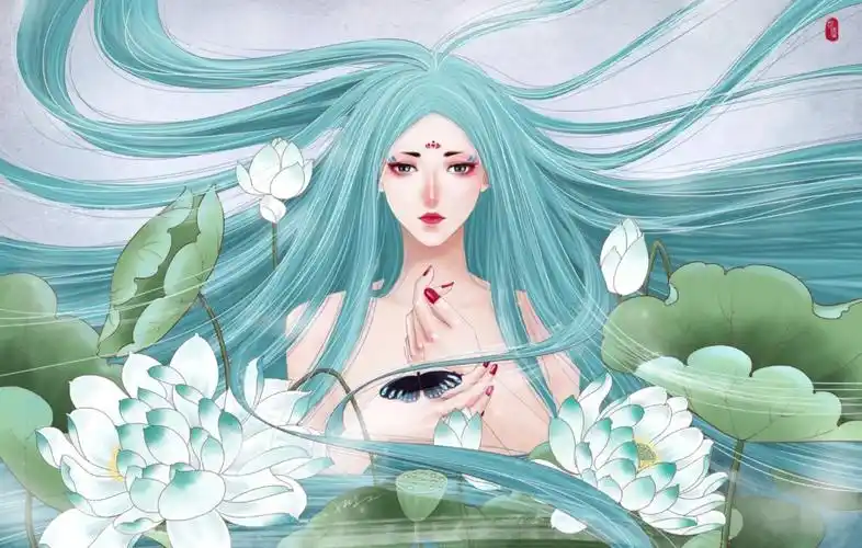 张小白古风插画 (有课)#原创插画  #米你课堂