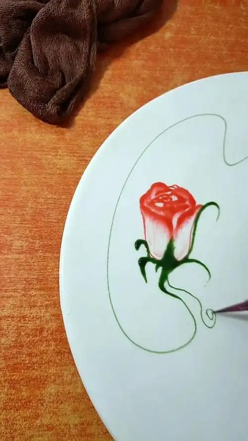 果酱画手膜玫瑰,情人节快乐.