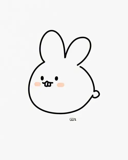 小兔子简笔画附教程