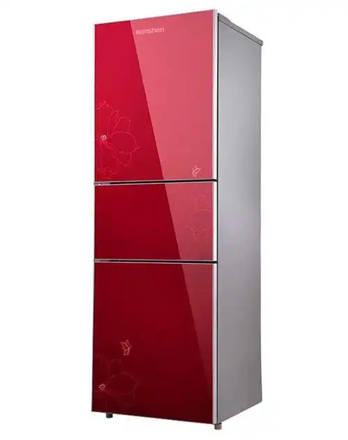 容声bcd-218d11nc 蝶恋花钢化玻璃218升三门双倍养鲜冰箱