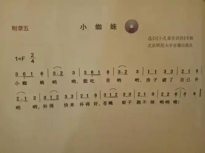 学习歌曲《小蜘蛛》