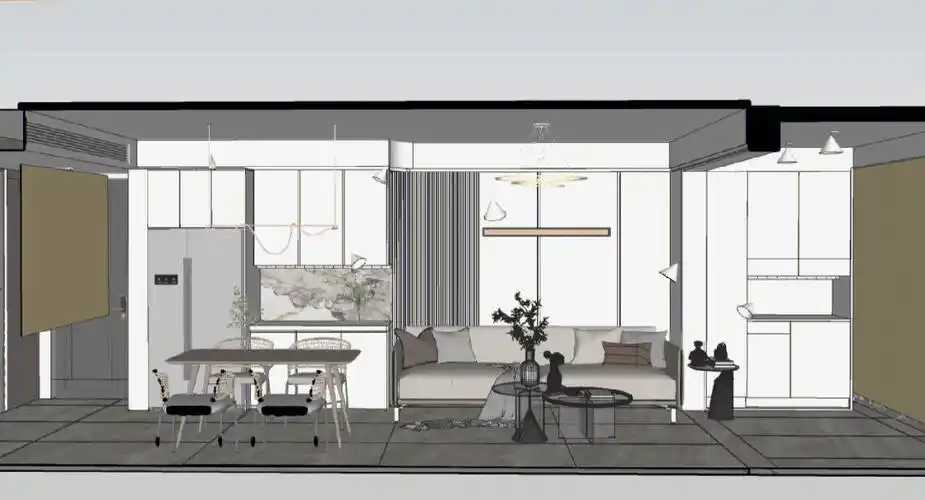 su建模效果图丨滨海首府