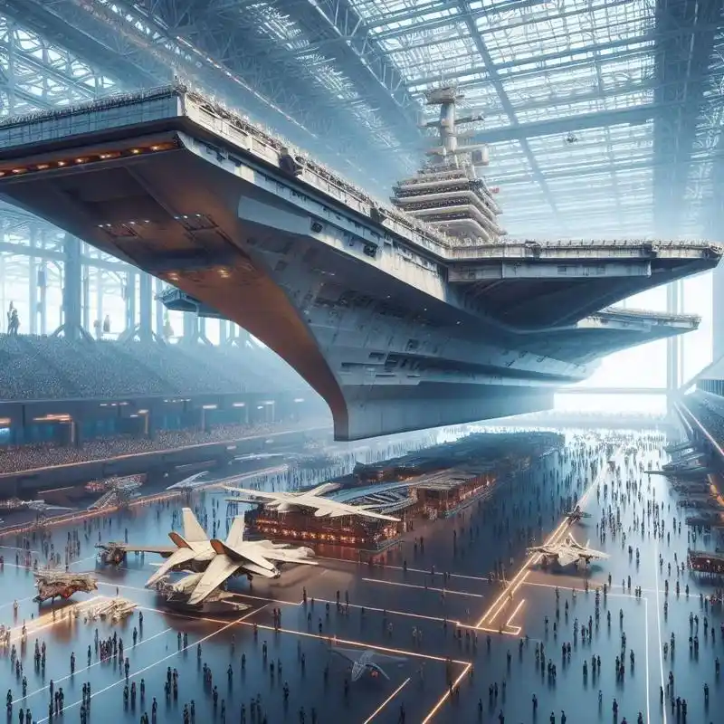 蛟龙号航母惊艳亮相2066年国际海军航母.--本故事为科幻故 - 抖音