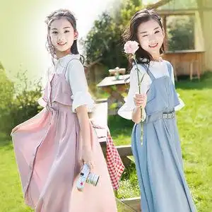 姐妹装女一大一小儿童女童套装10岁时髦洋气宽松春秋夏闺蜜装裙子