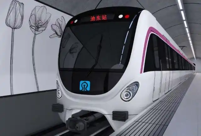 济南轨道交通1号线的列车