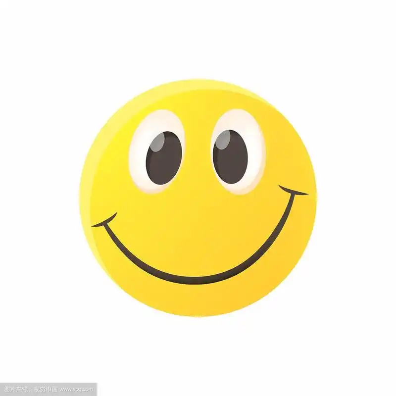 微笑表情符号图标卡通风格