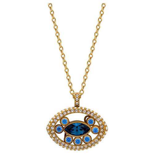 施华洛世奇swarovski 项链 蓝色水晶吊坠 休闲百搭淑女风 送女友礼物