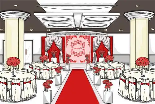 手绘婚礼现场教程