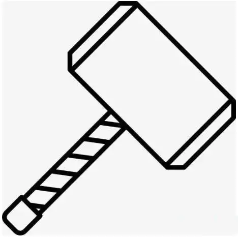 幼儿卡通锤子怎么画