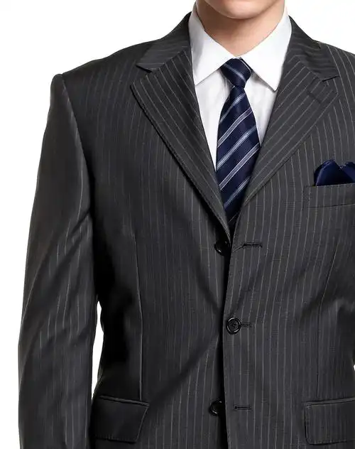 黑灰色欧式经典长袖西装