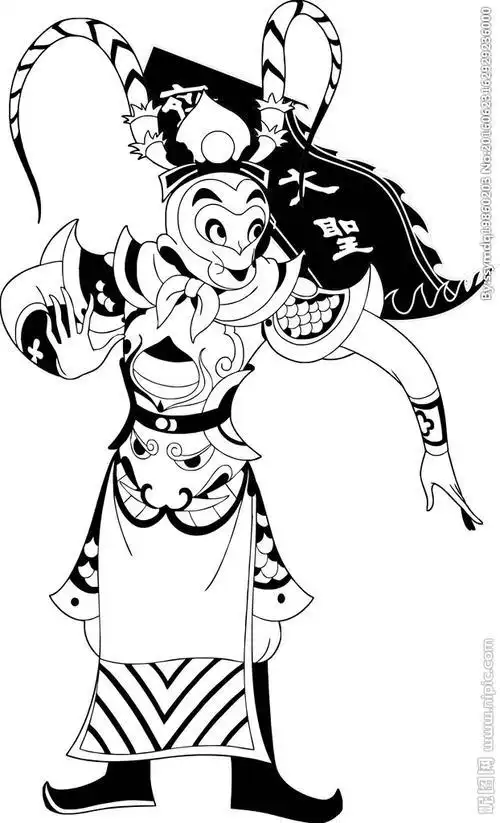 齐天大圣戒指简笔画