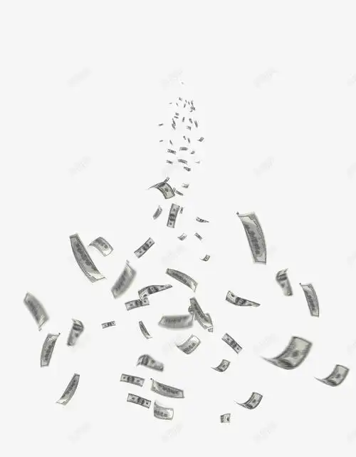 钞票钱雨