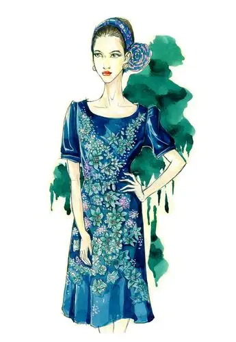 丝绸 时装设计 效果图设计稿|服装|正装/礼服|jacksunday - 原创作品