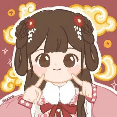 红色系动漫头像女适合新年虎年使用比较喜庆的