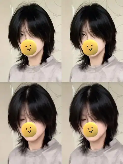 日系高层次少女感短发99鲻鱼头狼尾 上海剪发 整体发型是高层次的