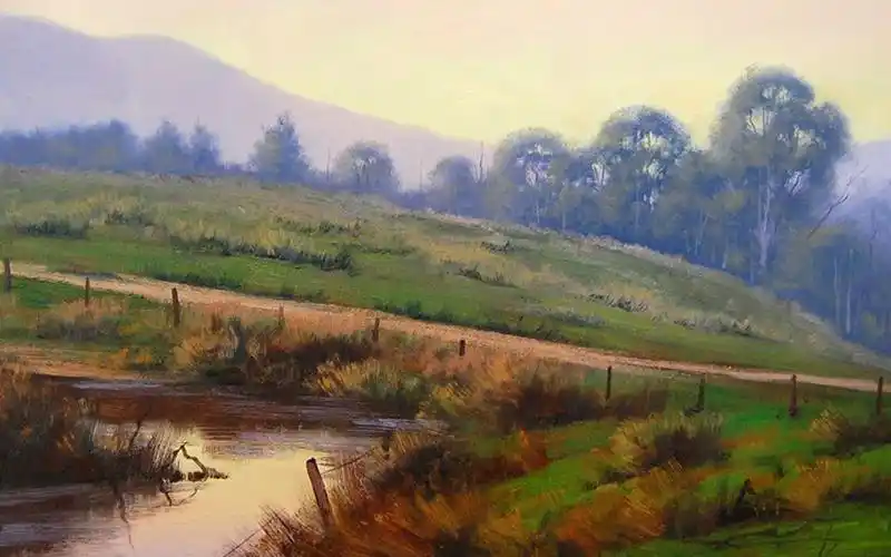 油画中的风景,艺术壁纸-回车桌面