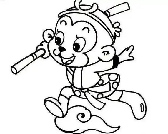 孙悟空_齐天大圣的简笔画画法_pic2孙悟空卡通图片简笔画