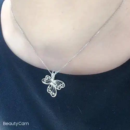 周生生铂金蕾丝系列吊坠