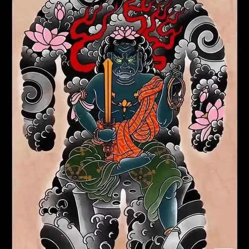 想找一个老传统为题材的满背 _纹身吧社区 - 纹身大咖