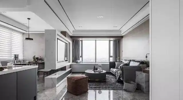 晒晒96㎡新房,全屋清新简约,头一回见"半悬空"电视墙