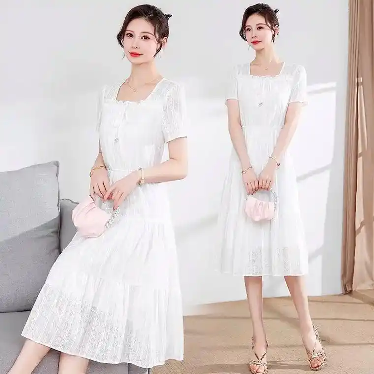 011501150115 白色连衣裙女 - 抖音