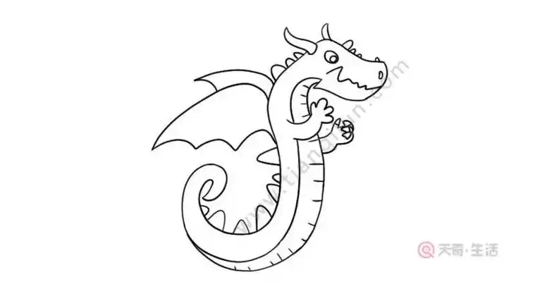 希捷龙简笔画