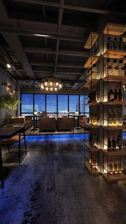 工业风格餐厅全景效果图设计方案