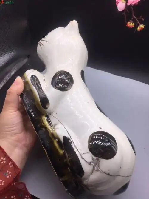 老瓷猫枕