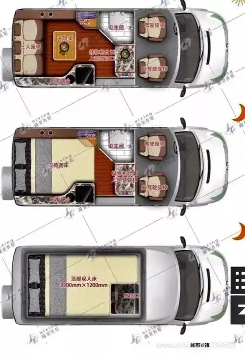 十几款b型房车设计图,总有一款是你喜欢的布局
