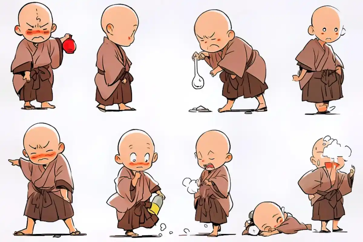 小和尚表情包来了.