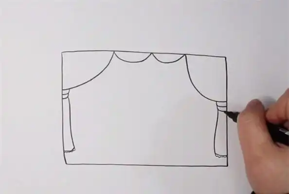 舞台简笔画_简笔画教程_简笔画大全