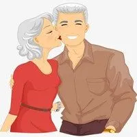 相亲相爱老年图片头像 恩爱老年人情侣头像_微信头像图片大全