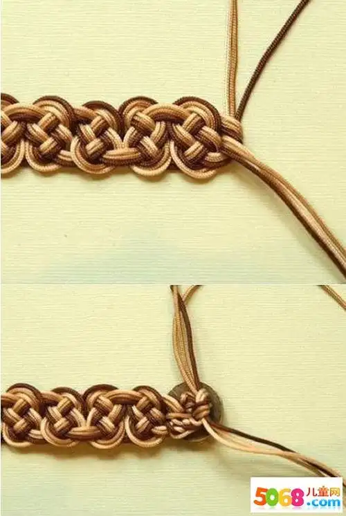 复古风手链编织方法