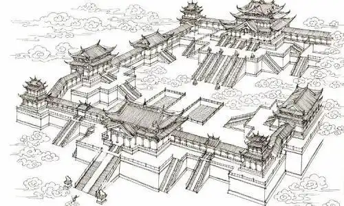 地下水晶宫简笔画 简笔画图片大全-普车都