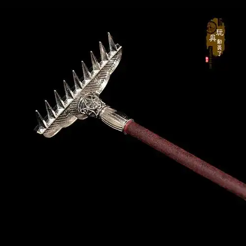 西游记兵器武器猪八戒九齿钉耙天蓬元帅上宝沁金兵人配件兵人专区