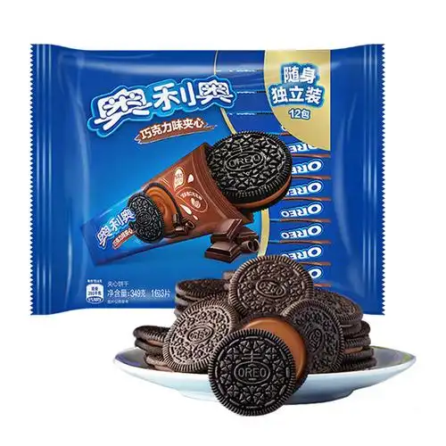 亿滋奥利奥夹心饼干349g巧克力味休闲零食网红口味独立装12小包