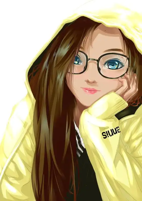 戴眼镜的小姐姐眼镜娘女孩