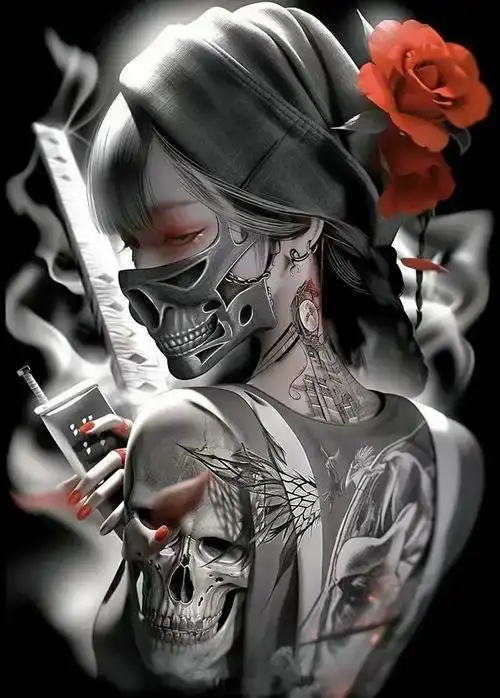 壁纸分享,神秘的骷髅手机壁纸,炫酷非凡