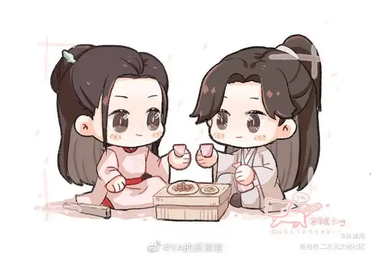 可爱_山河令q版插画绘画作品