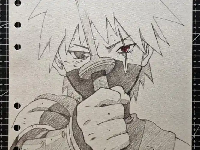 小卡卡西 手绘图集过程