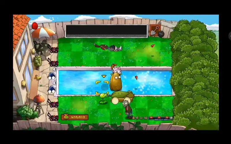 植物大战僵尸1随机植物版3-10极限过关,开作弊才过,给的植物也太阴间