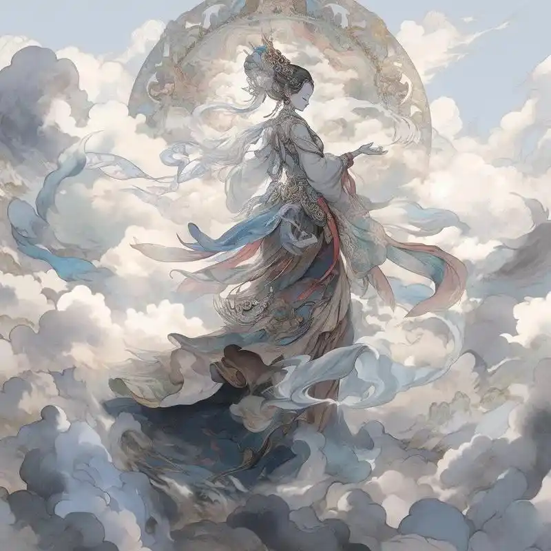 《天外飞仙》霓裳曳广带,飘拂升天行. #古风 #插画 #东方 - 抖音