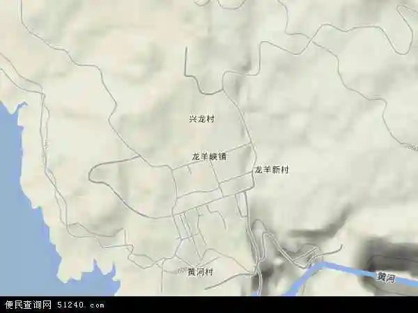 龙羊峡镇地形地图